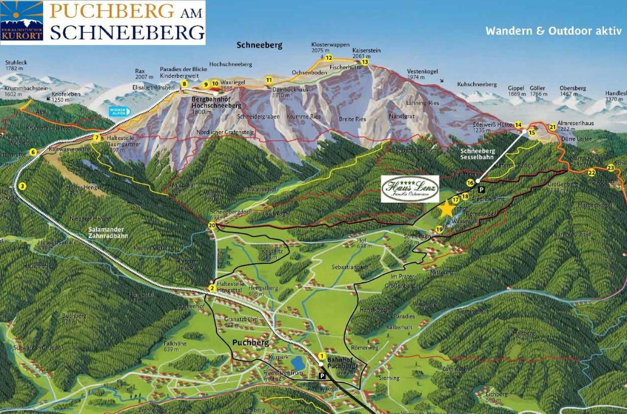 Haus Lenz Ferienwohnungen - Fam Ostermann Puchberg am Schneeberg Εξωτερικό φωτογραφία